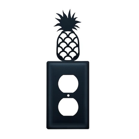 Village Wrought Iron EO-44 Pineapple Outlet Cover-Black